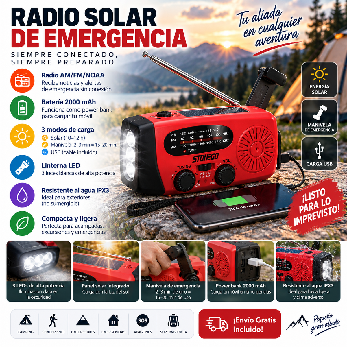 Solar und Dynamo Notfallradio