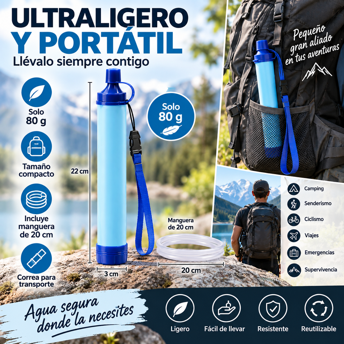Filtro de Agua de Supervivencia