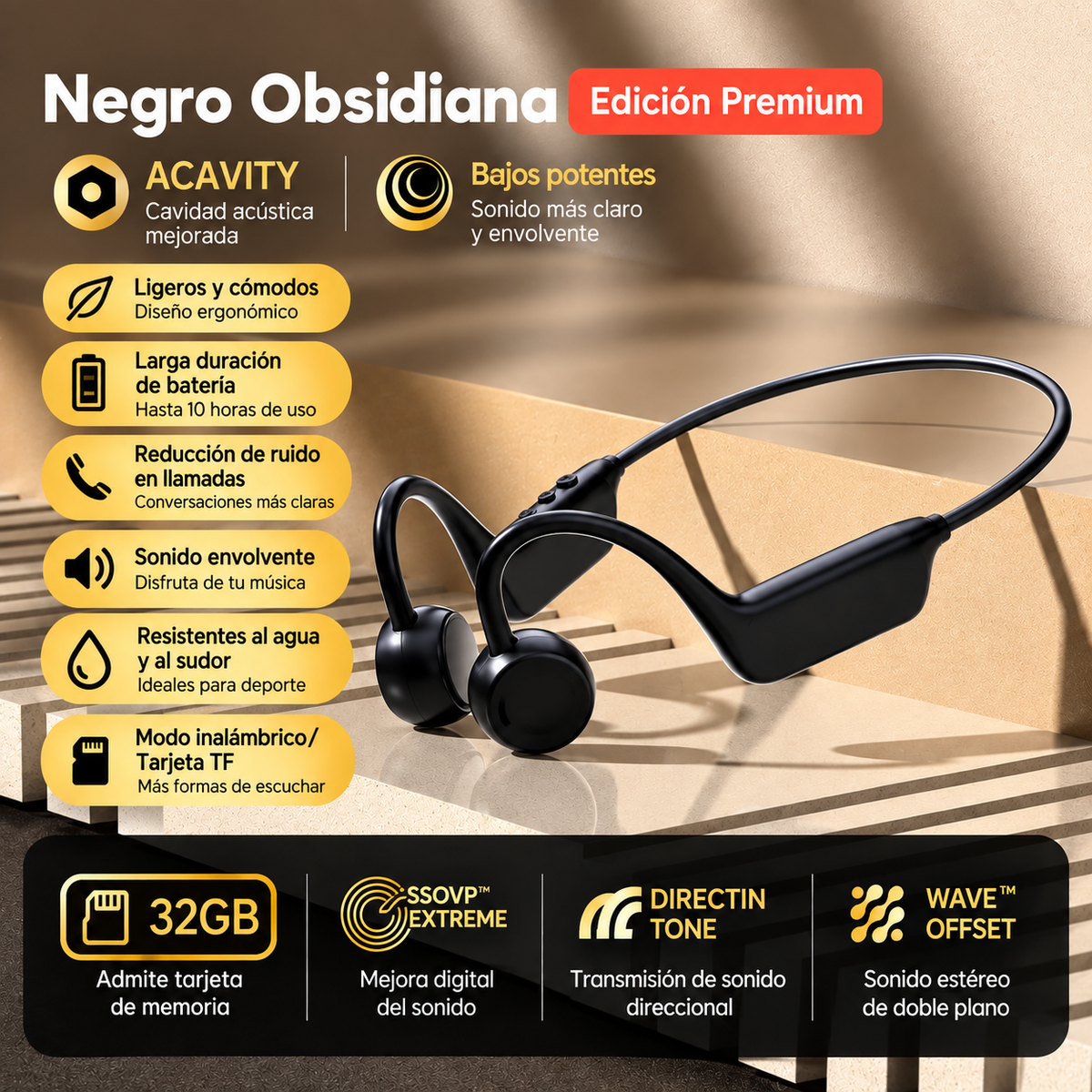 Auriculares para Nadar de Conducción Ósea IPX8