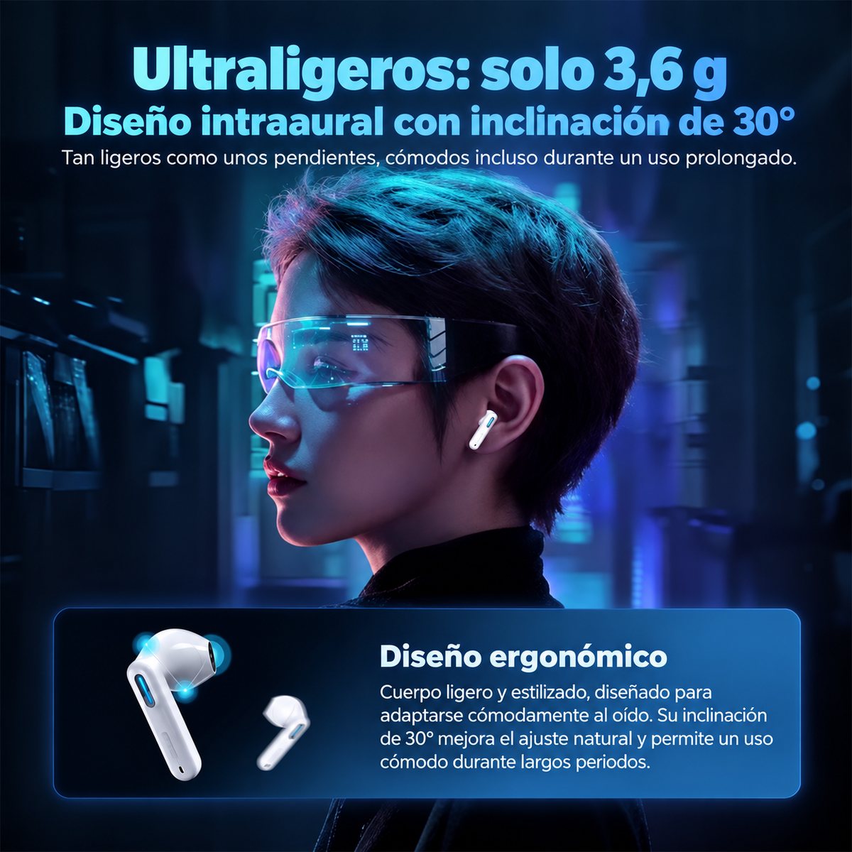 Auriculares Traductores con IA en Tiempo Real – HTC NE49