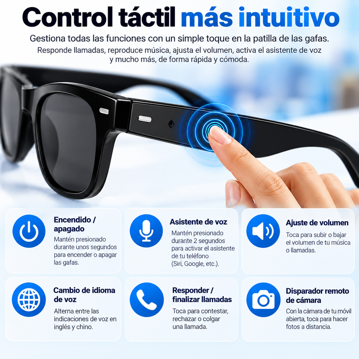 Gafas inteligentes Bluetooth