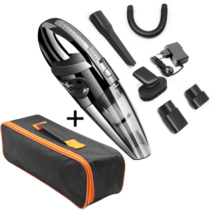 Aspirador de Mano Inalámbrico para Coche con Accesorios y Bolsa de Transporte 🚗